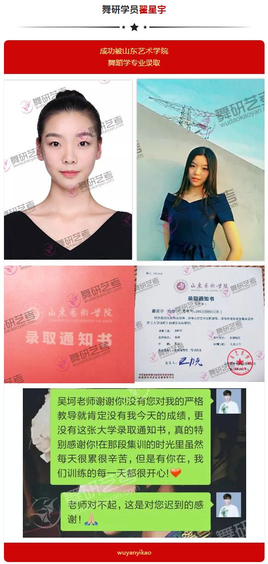 喜报！<华东地区>舞研成功学员光荣榜！