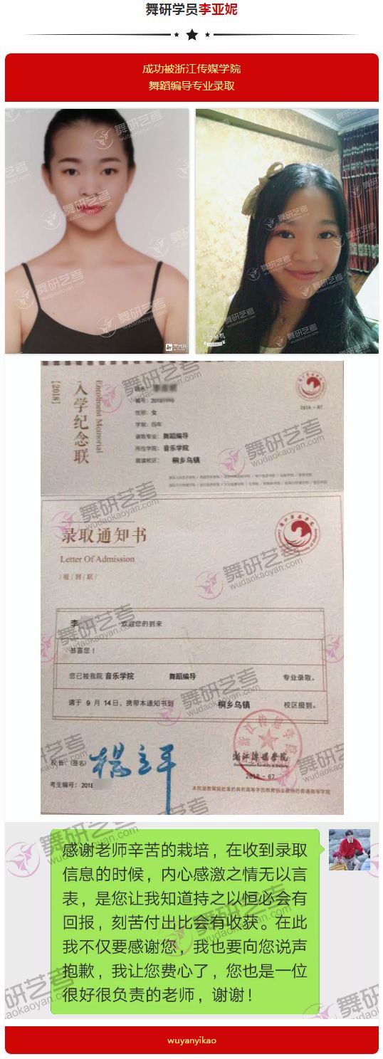 喜报！<华东地区>舞研成功学员光荣榜！