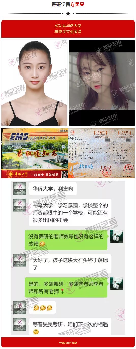 喜报！<华东地区>舞研成功学员光荣榜！