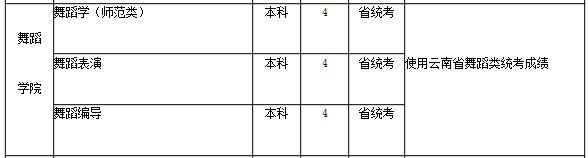2019年云南藝術學院文華學院舞蹈類招生簡章（省內(nèi)）