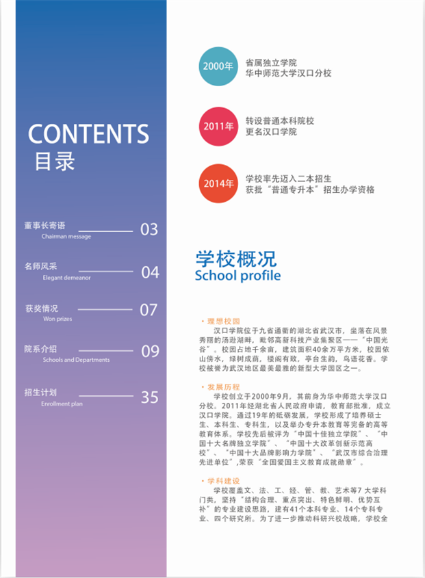 2019年汉口学院报考指南