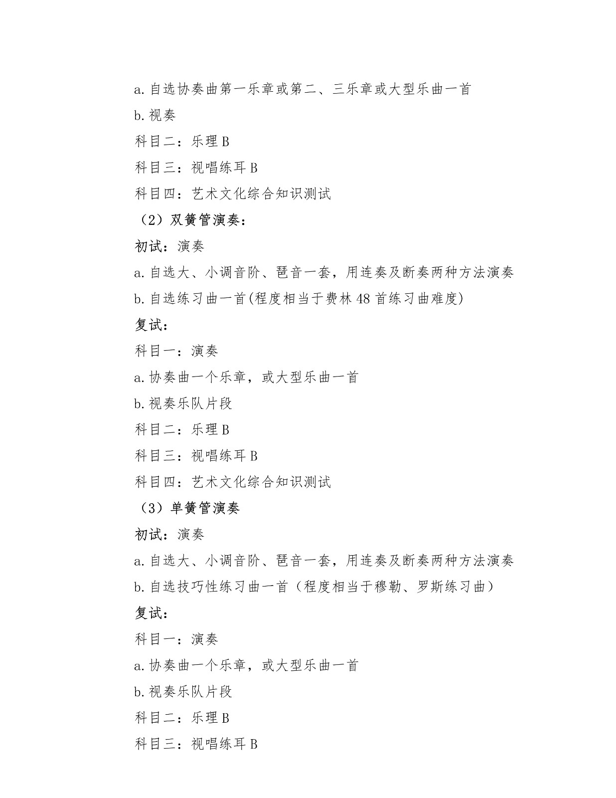 2020年上海大學音樂學院藝術類專業招生簡章