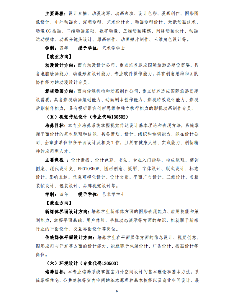 2020年三亞學(xué)院藝術(shù)類專業(yè)招生簡章