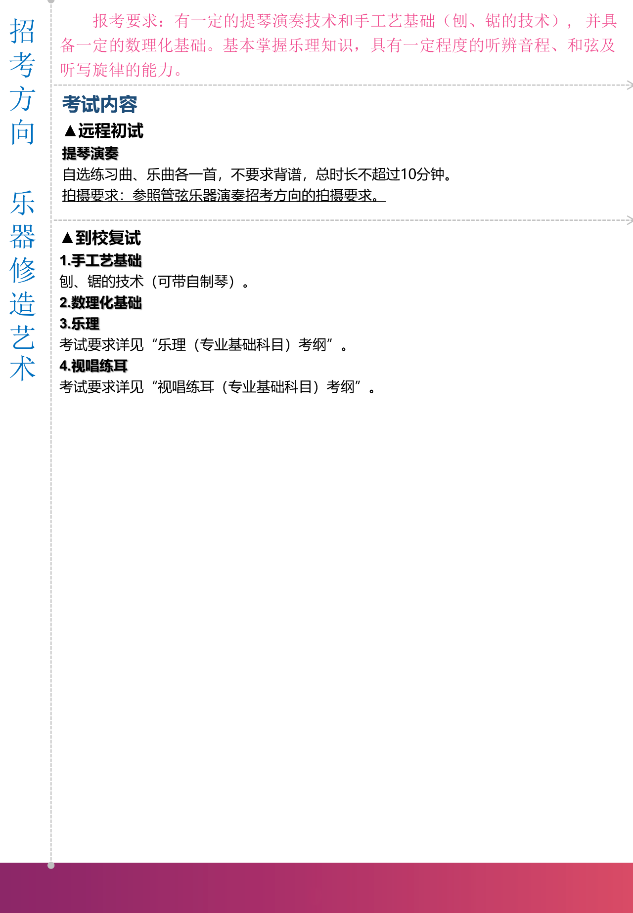 2020上海音乐学院本科艺术类专业招生简章调整版