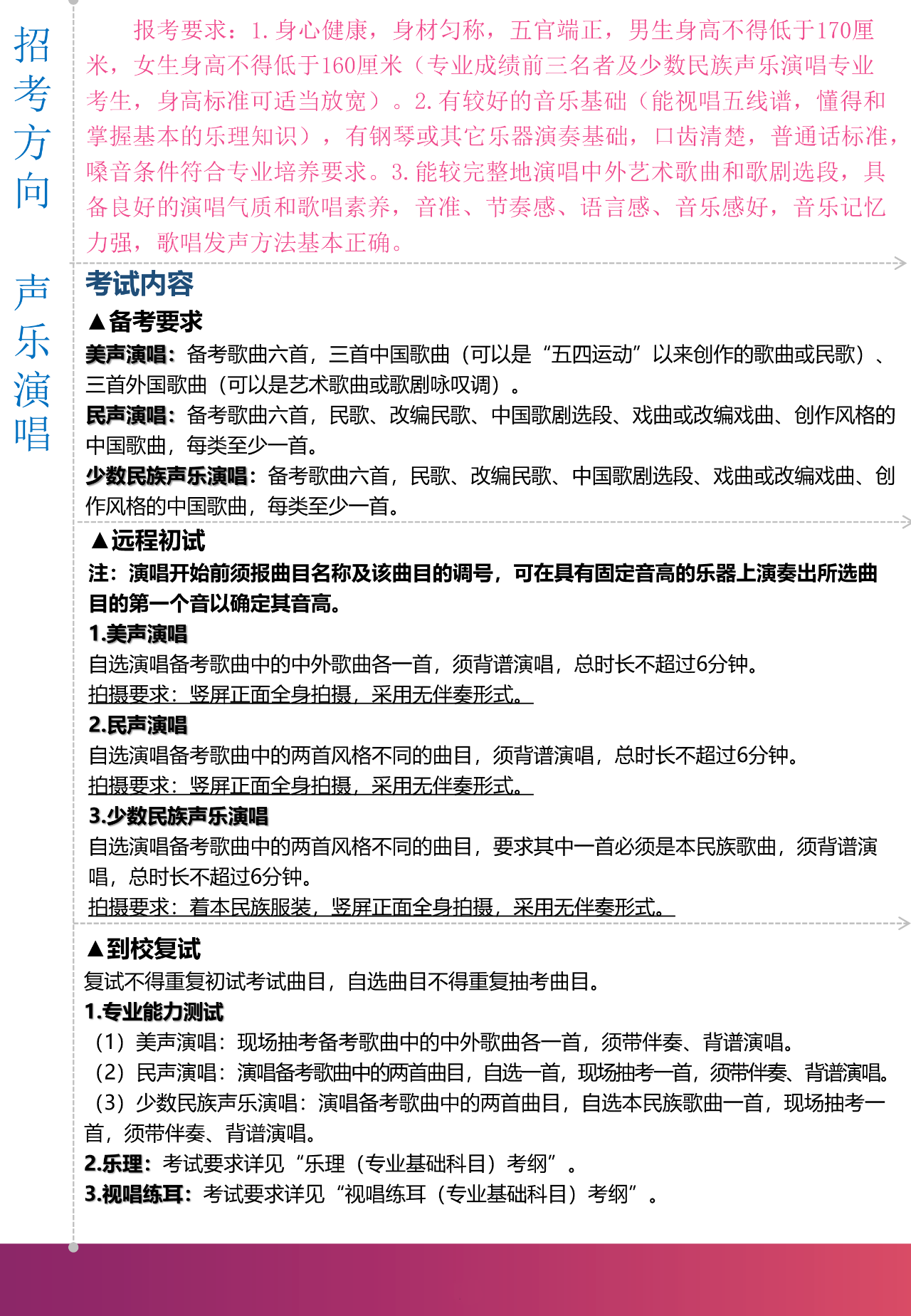 2020上海音乐学院本科艺术类专业招生简章调整版
