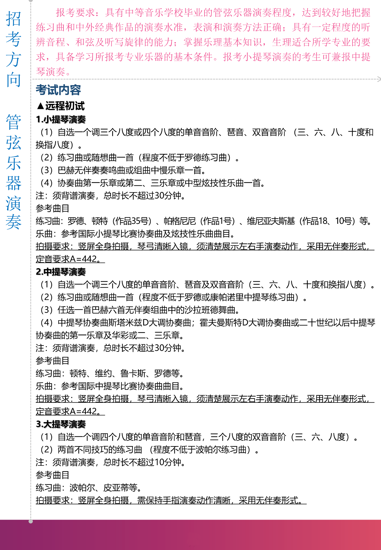 2020上海音乐学院本科艺术类专业招生简章调整版