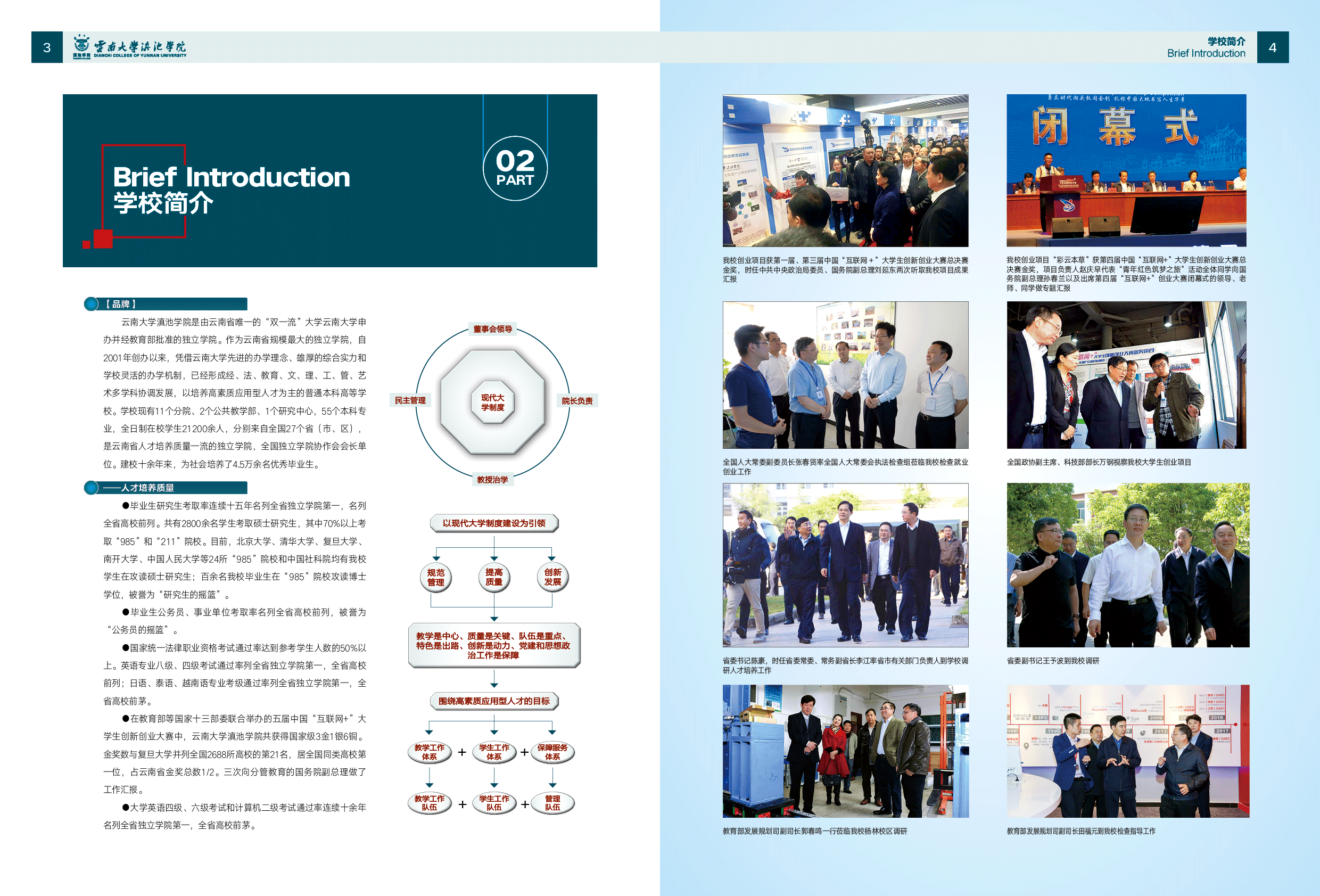 2020云南大學滇池學院招生畫冊