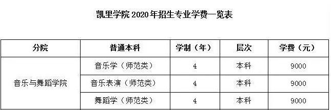 2020年凯里学院招生简章及招生计划