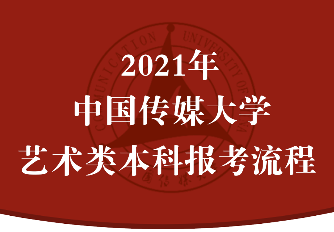 2021年中国传媒大学艺术类本科报考流程