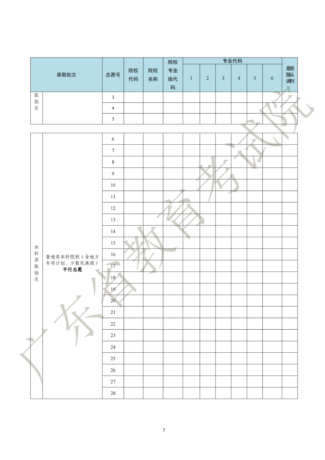 关于做好广东省2021年本科批次征集志愿和网上录取工作的通知