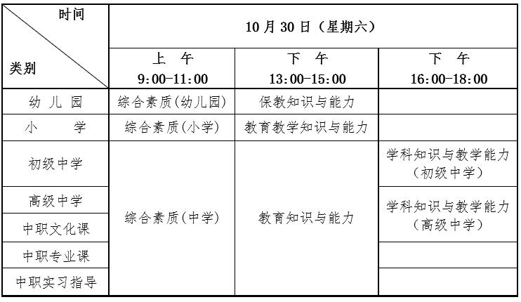   湖北省2021年下半年中小学教师资格考试（笔试）报名公告
