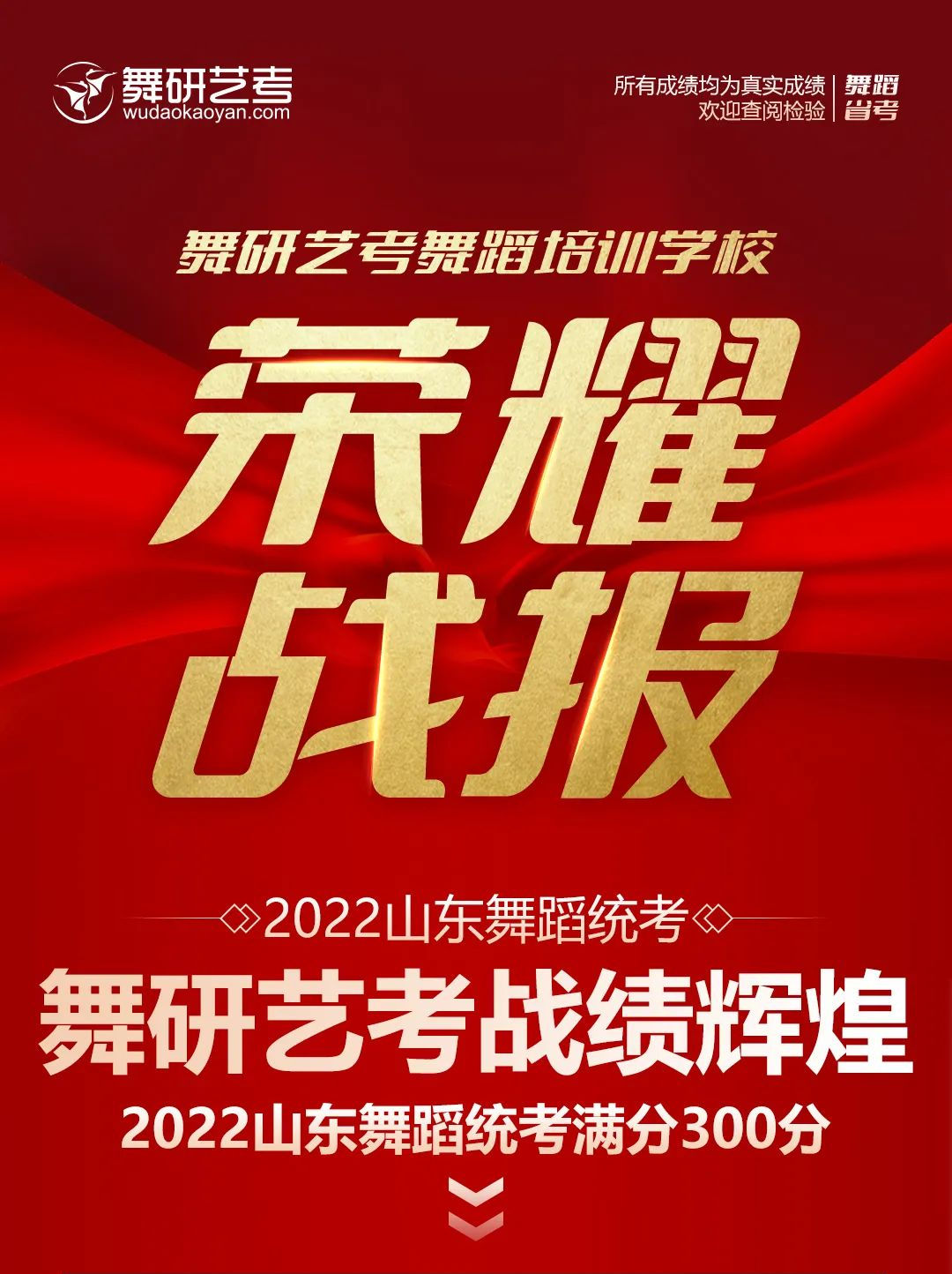 2022屆舞研山東學員省考戰績震撼發布！全員高分，實力傲人！