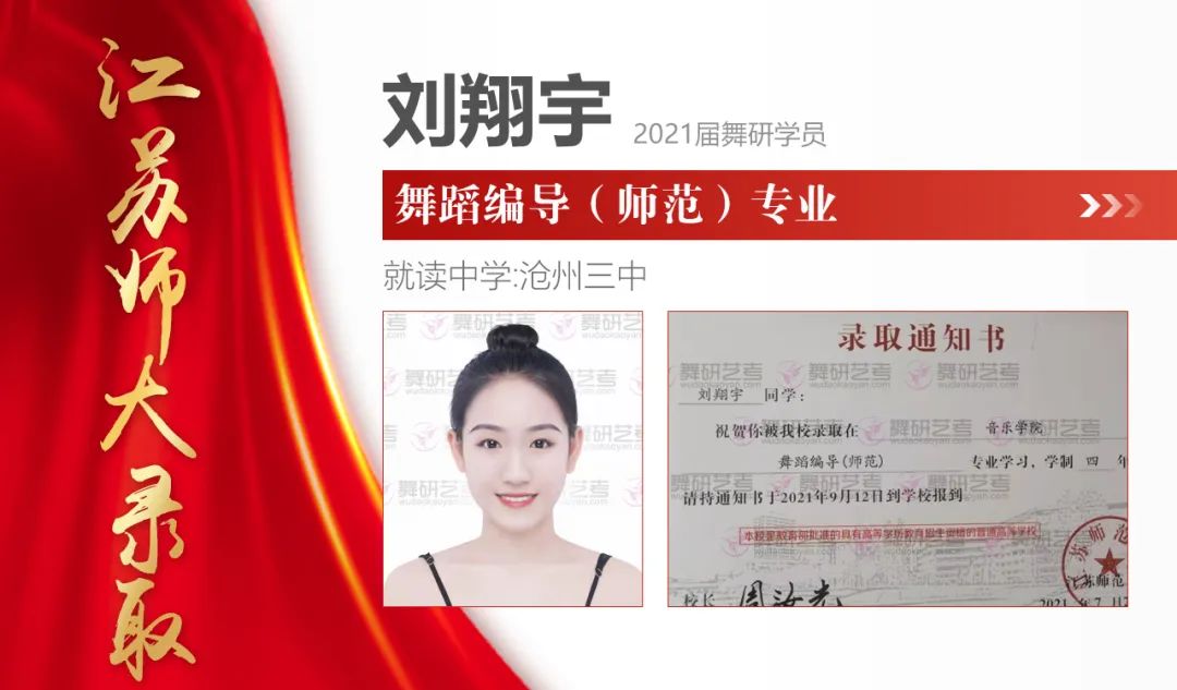 舞研艺考2021届舞蹈艺考生【师范类院校】录取光荣榜! 舞研艺考2021届舞蹈艺考生【师范类院校】录取光荣榜!