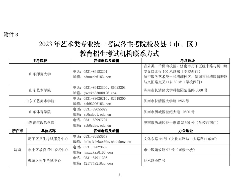 致2023年山東省普通高校招生音樂舞蹈類專業統考考生的一封信（含統考伴奏音樂、專業統考流程）