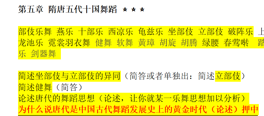 原地起飞，论考得都会写是什么感觉！2023舞研武汉音乐学院舞蹈考研独家真题解析！