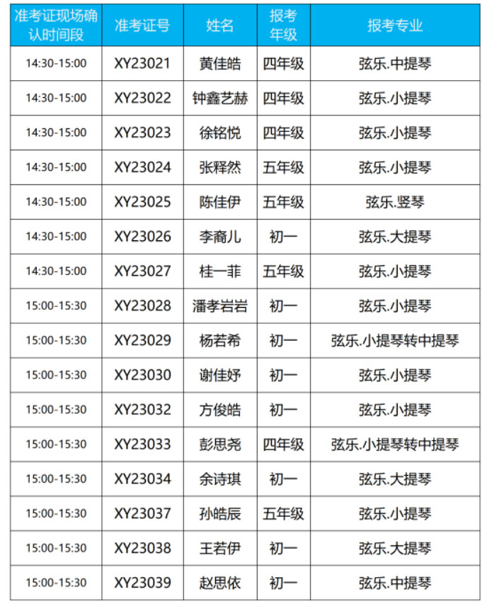2023年深圳艺术学校招生考试进入复试名单