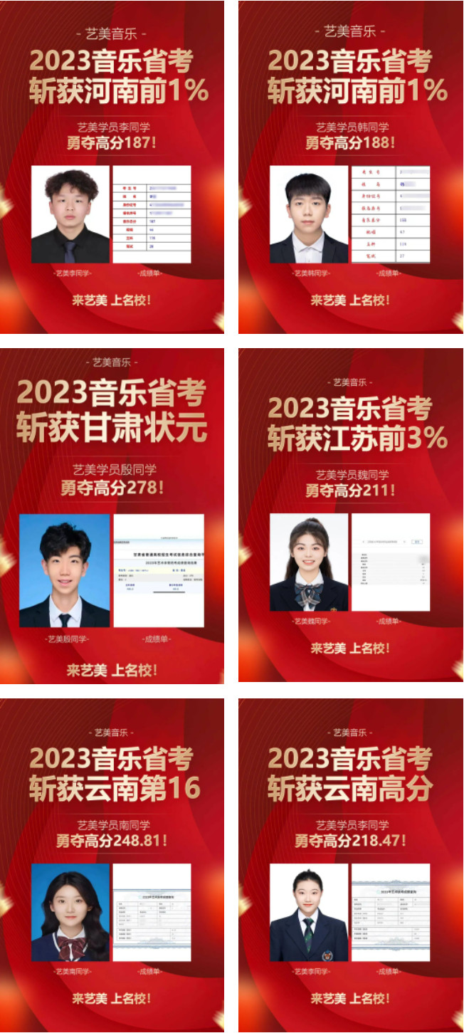 輝煌佳績！藝美2023屆成績再創(chuàng)輝煌！來藝美，一定上知名院校！