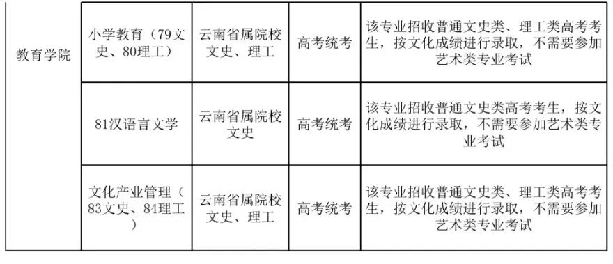 2023年云南藝術學院文華學院音樂舞蹈類本科招生簡章、招生專業及成績使用說明