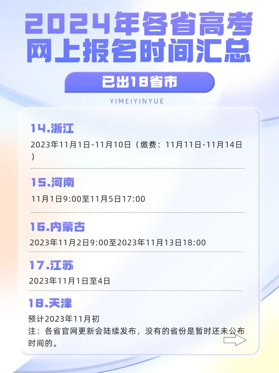 2024高考报名进行时 | 18省发布高考时间，这些事项不注意学上！