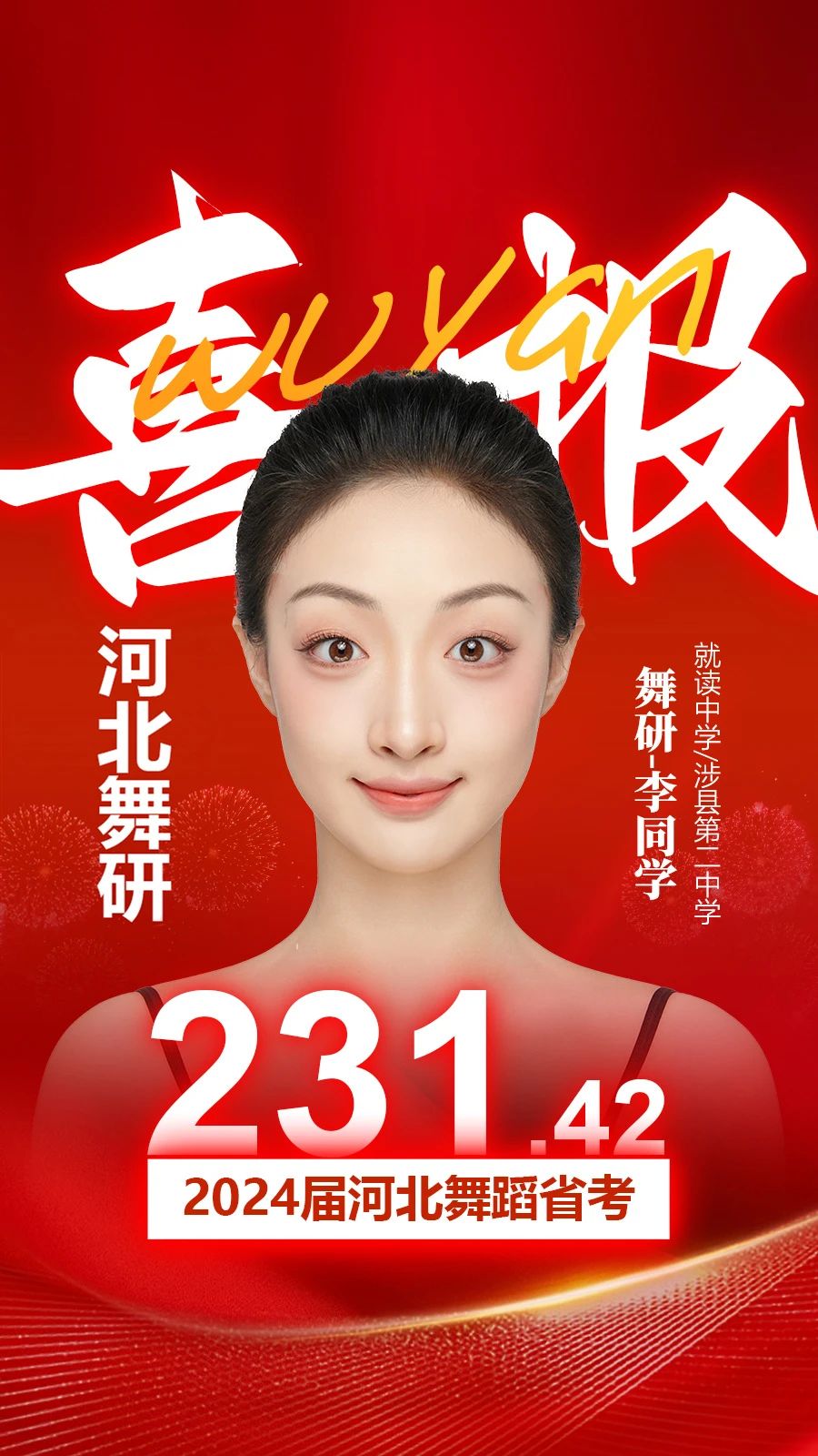 燃炸！2024屆河北舞蹈省考，舞研成績(jī)稱(chēng)霸河北！全員超高分過(guò)線，遙遙領(lǐng)先！