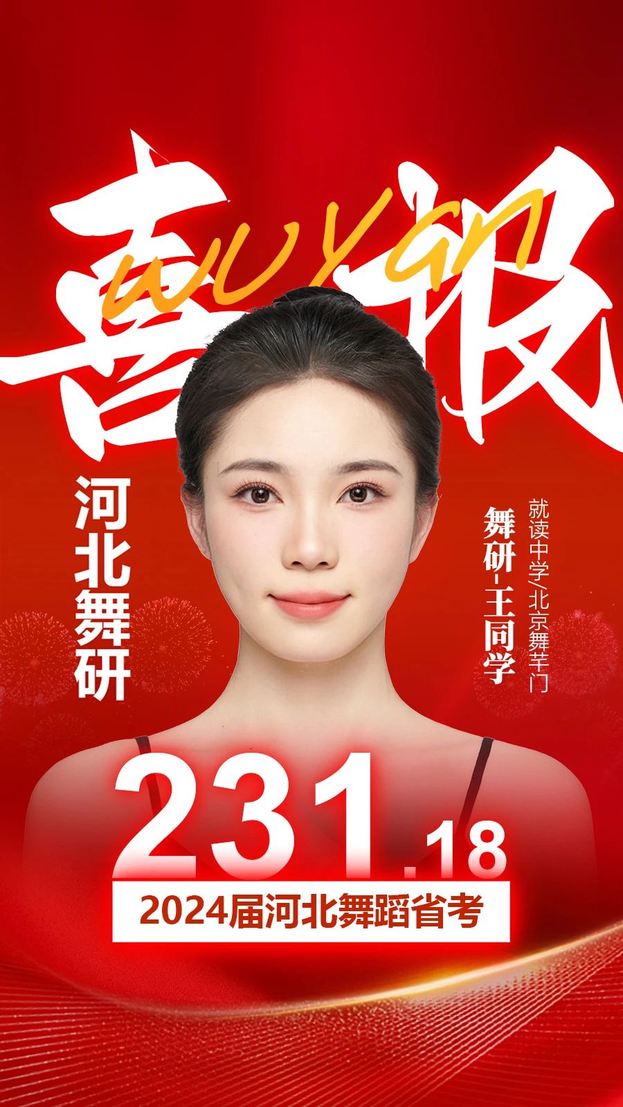 燃炸！2024屆河北舞蹈省考，舞研成績(jī)稱(chēng)霸河北！全員超高分過(guò)線，遙遙領(lǐng)先！