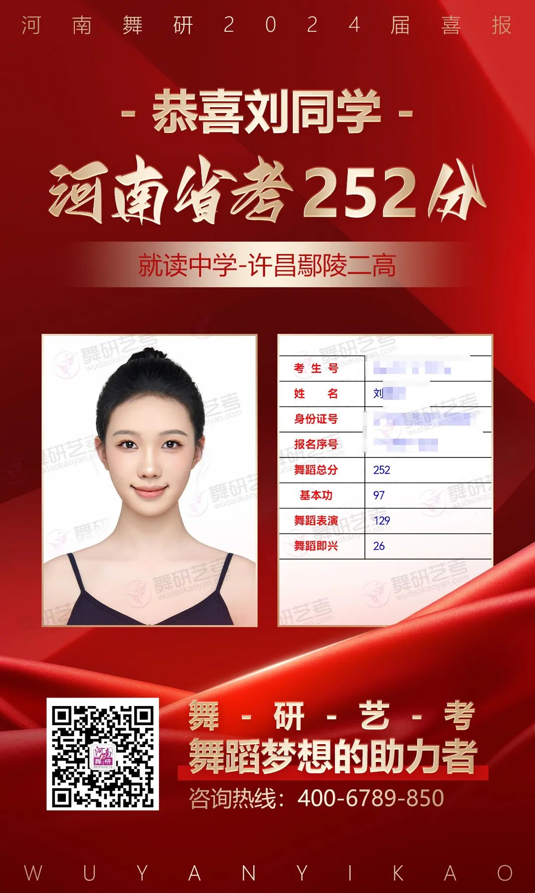 震撼揭曉！河南舞研2024屆舞蹈省考大捷，大獲全勝！超7成學(xué)員考進(jìn)全省前10%，全員高分過(guò)線！