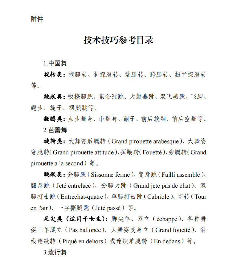 关于印发2025年广东省普通高校招生艺术类舞蹈专业省统考科目考试要求的通知