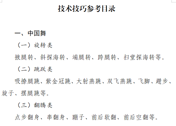 2025年舞蹈省统考考试内容&要求汇总