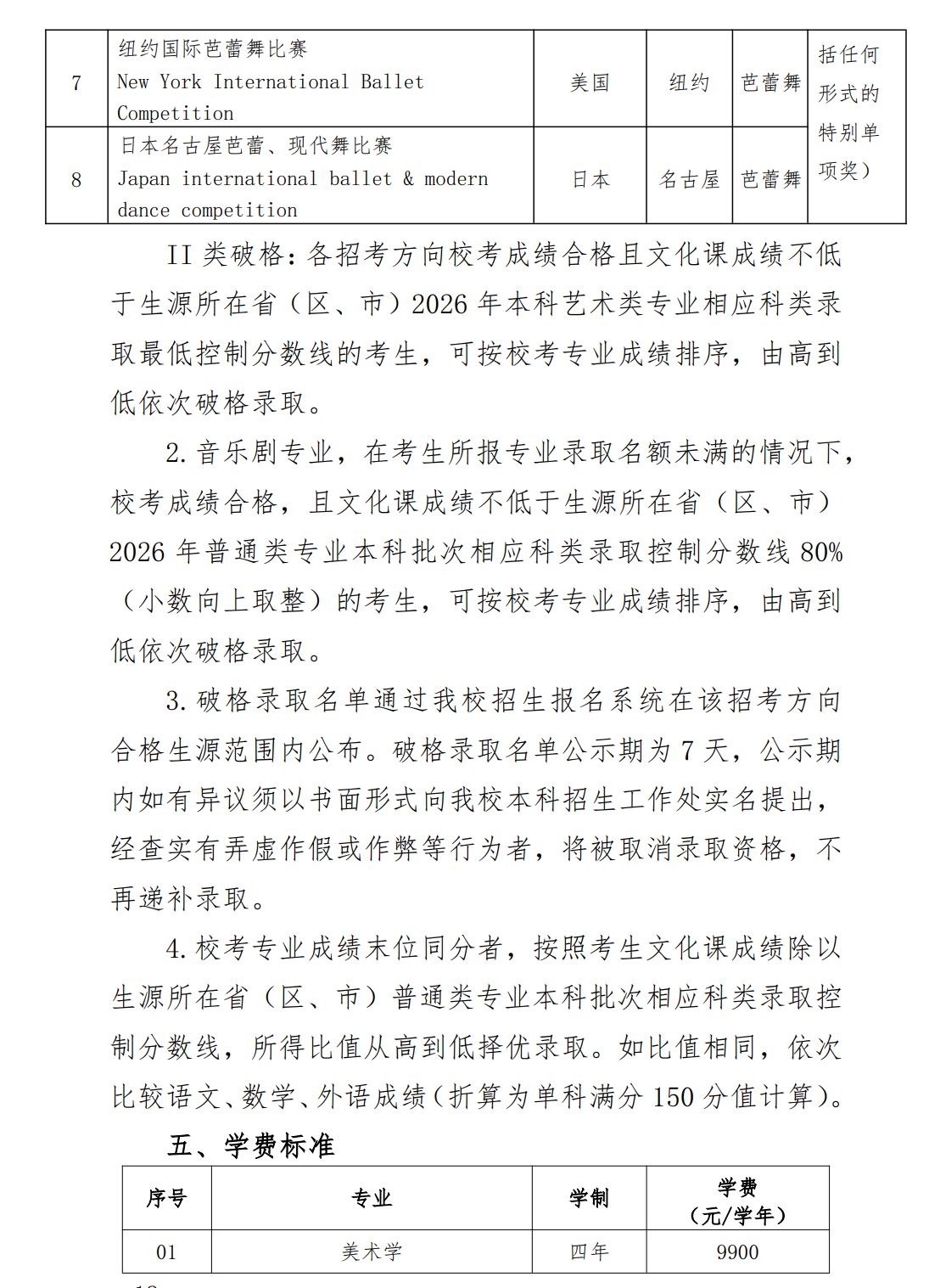 2026年南京艺术学院音乐类、舞蹈类本科招生简章