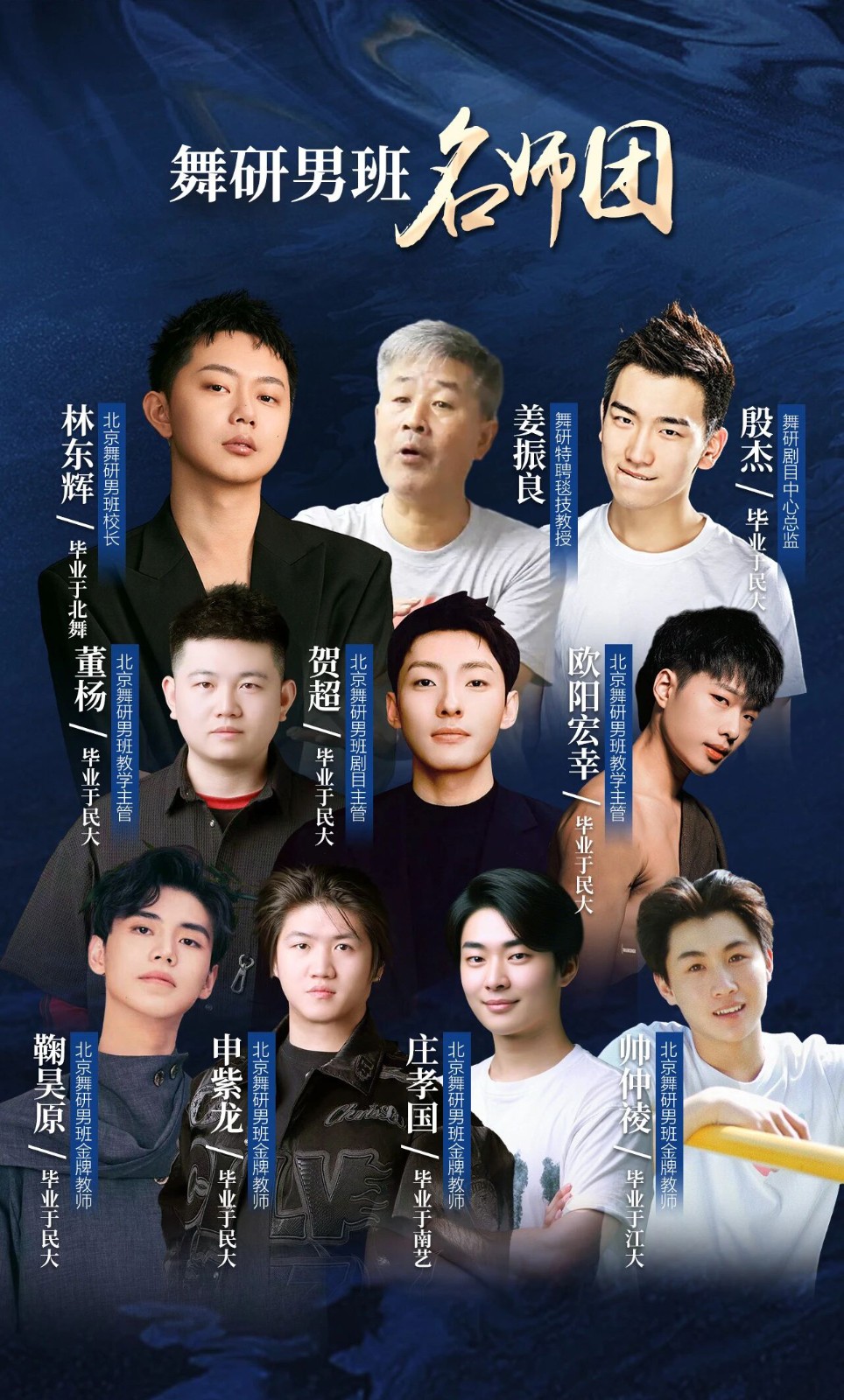 舞研男班2027届舞蹈集训招生简章