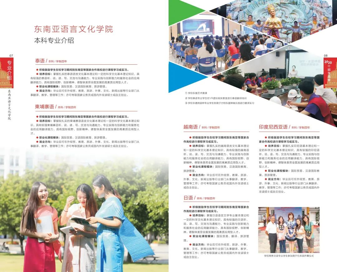 2020年廣西外國語學院招生簡章