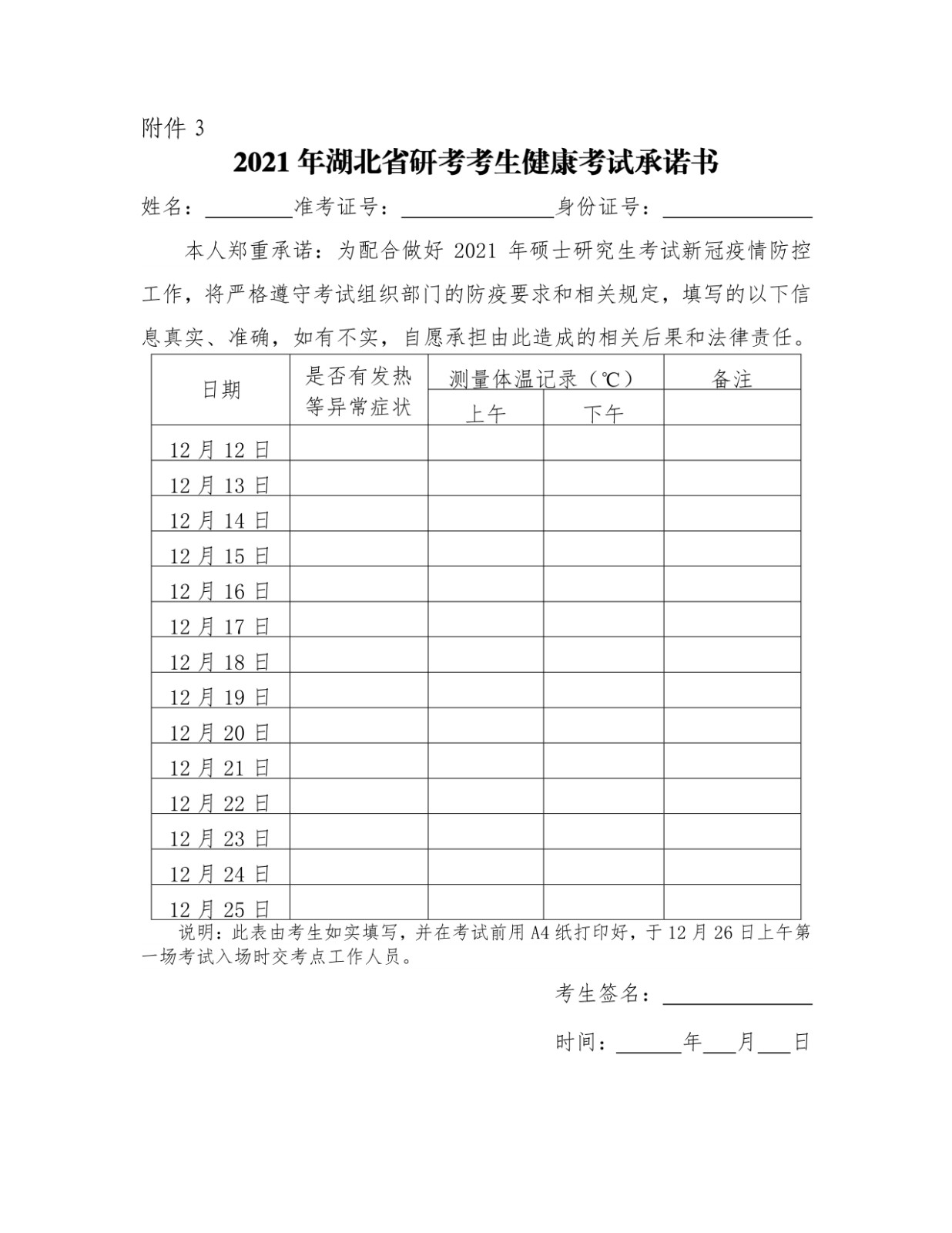 2021年湖北省硕士研究生考试网上报名须知