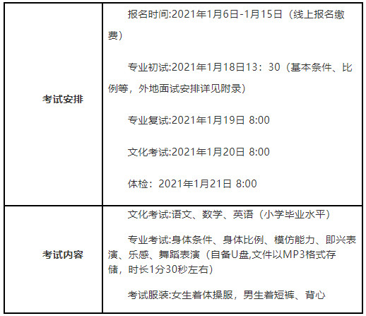2021年北京市国际艺术学校招生简章