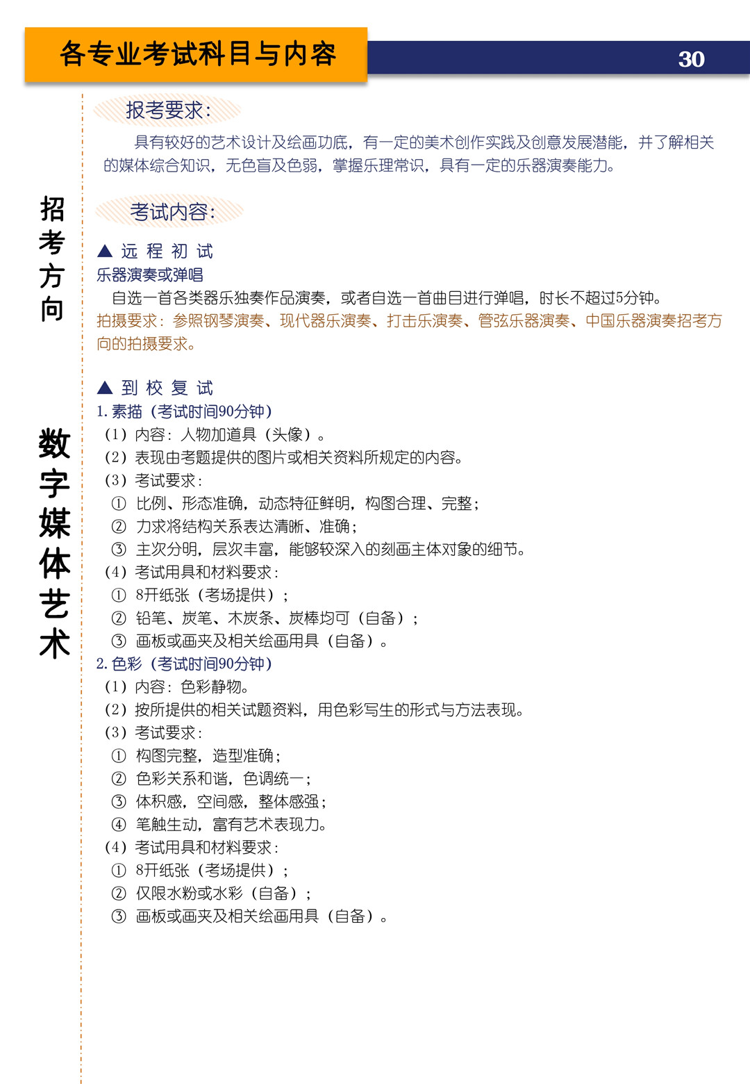 2021年上海音乐学院本科艺术类招生专业目录及考试大纲