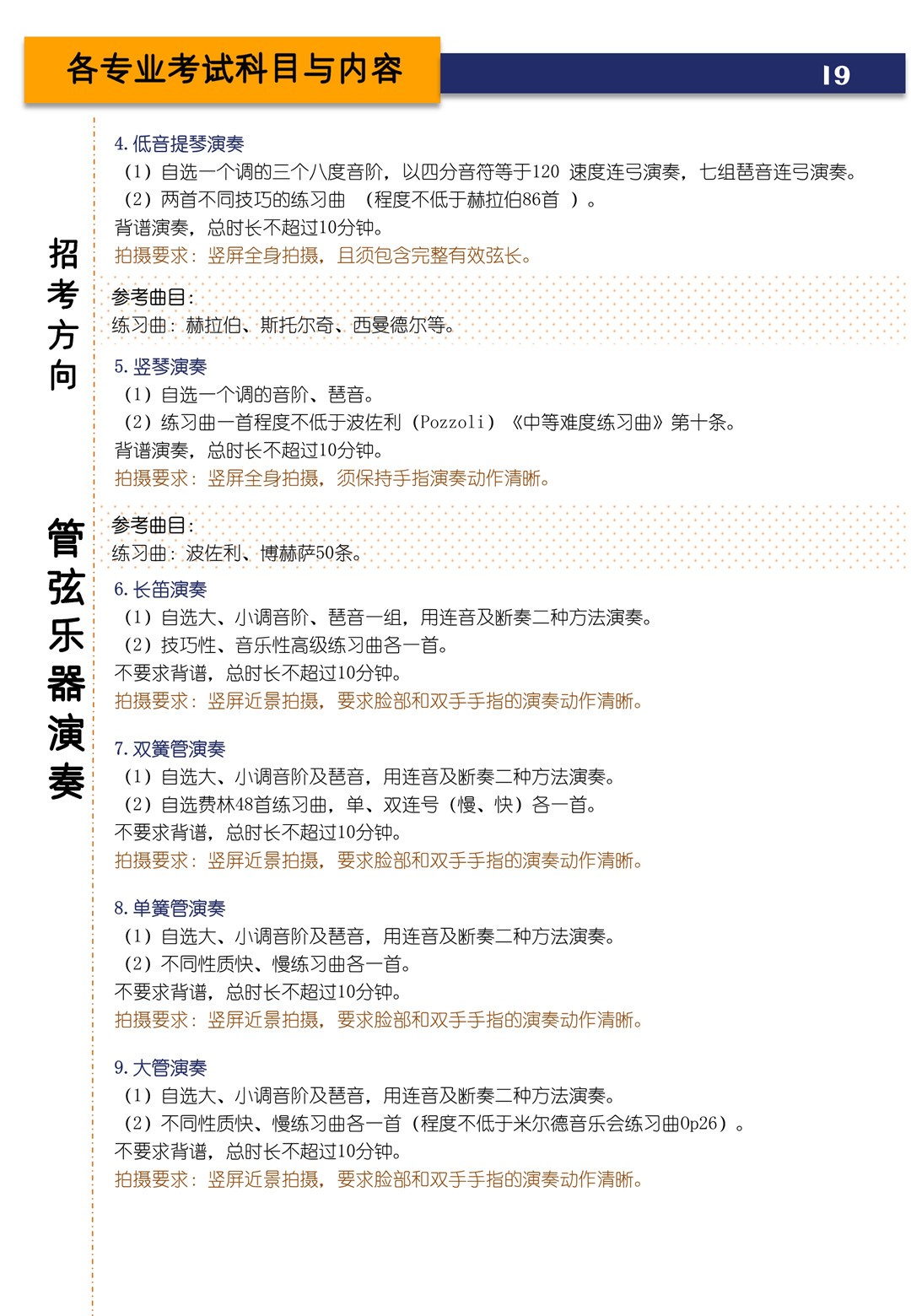 2021年上海音乐学院本科艺术类招生专业目录及考试大纲
