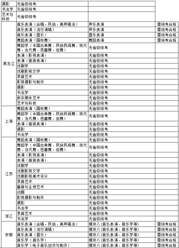 2021年四川文化艺术学院省外艺术类专业校考公告
