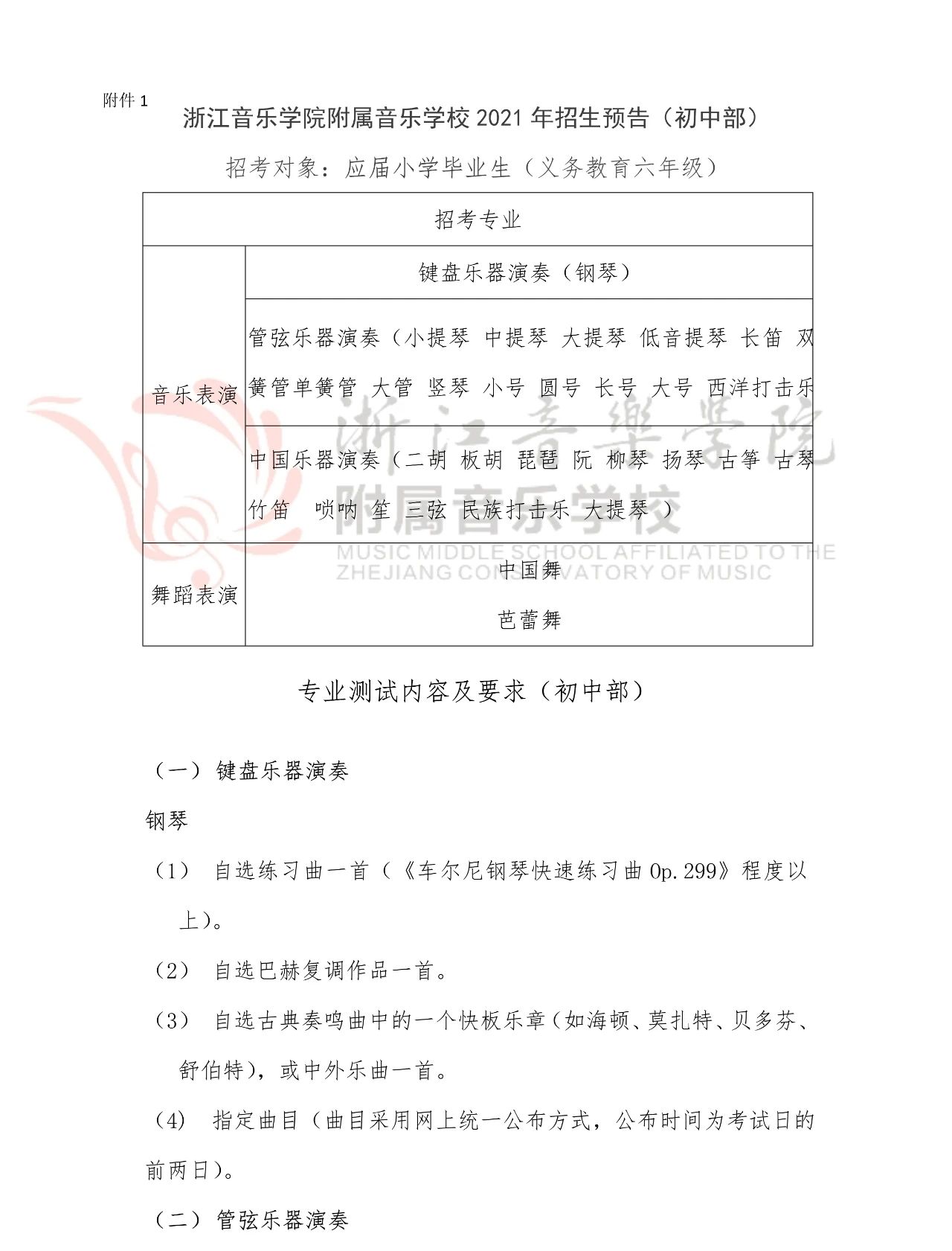 2021年浙江音樂學(xué)院附屬音樂學(xué)校招生預(yù)告